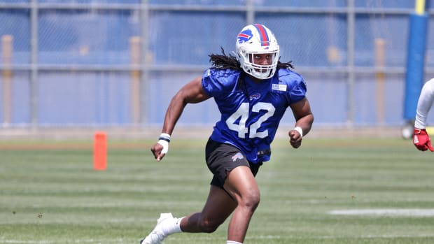 Williams at his first NFL training camp.